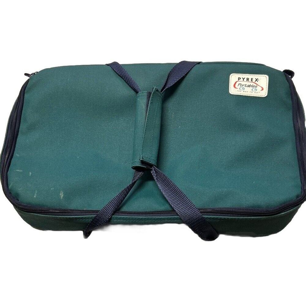PYREX Portable Hot & Cold 3 Qt 9" x 13", Glass Bakeware Carrier Set Potluck Spcl